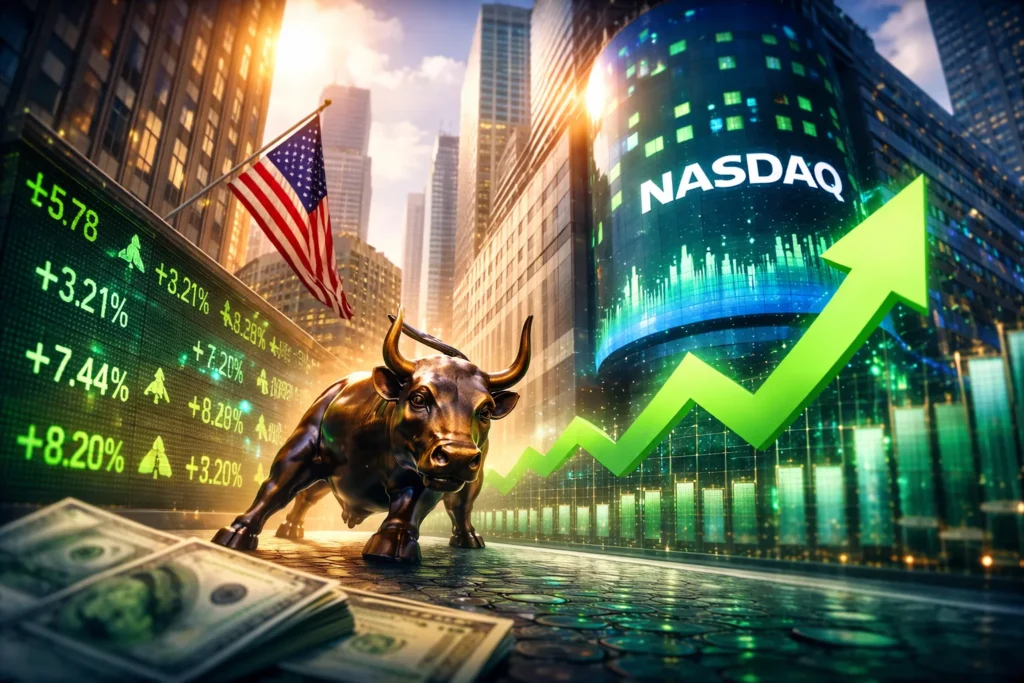 Nasdaq Hits Record High as Markets Ignore Risks