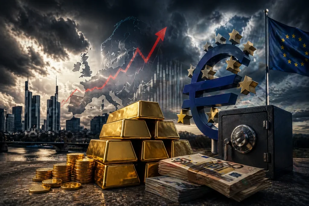 Europe Inflation Rises, Investors Rush to Safe Havens