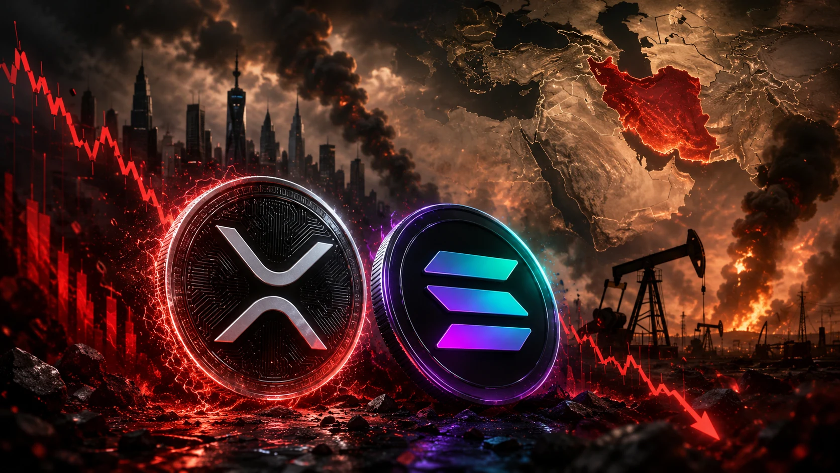 XRP and Solana Slide as Iran Conflict Bites