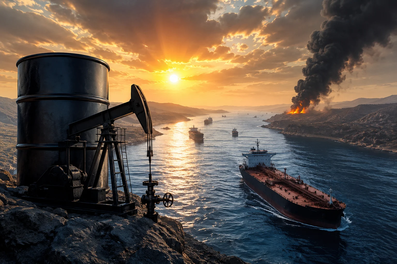 Oil Prices Fall Despite Hormuz Strait Closure
