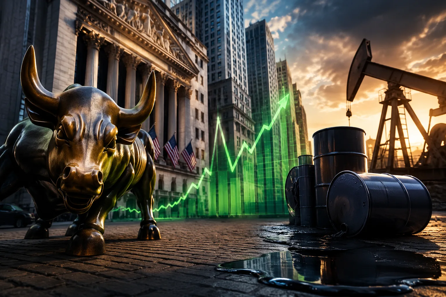 Wall Street Rally Builds as Oil Prices Ease