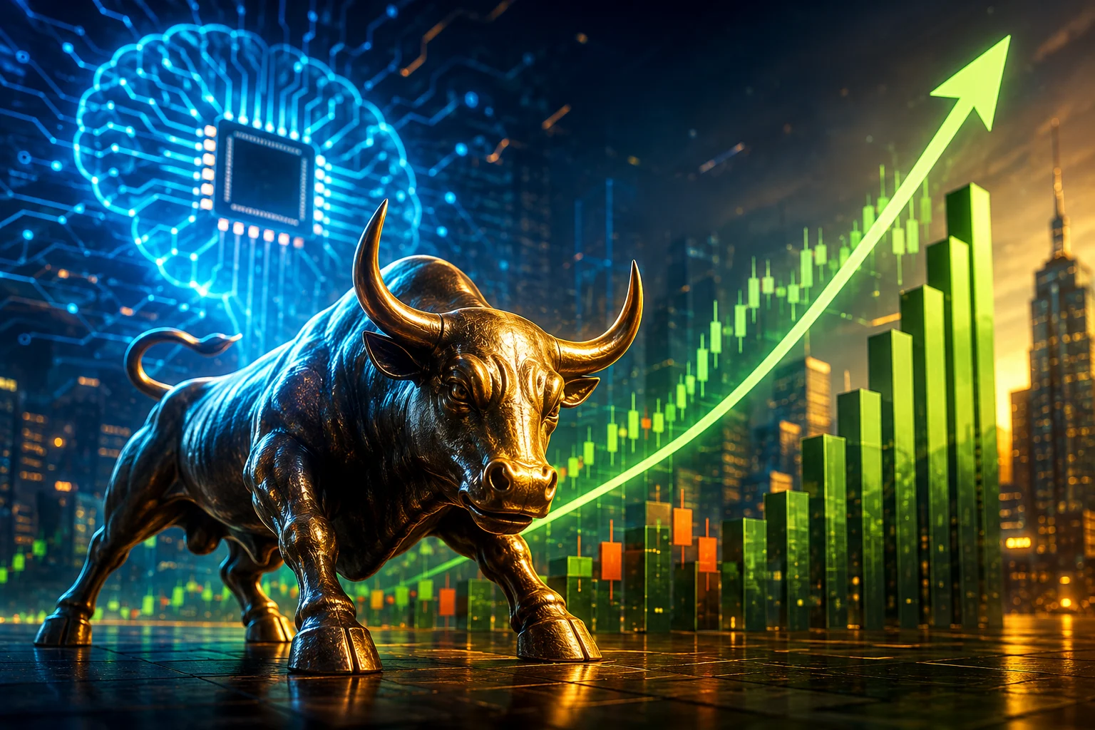 AI Stocks Push S&P 500 Toward a Record High