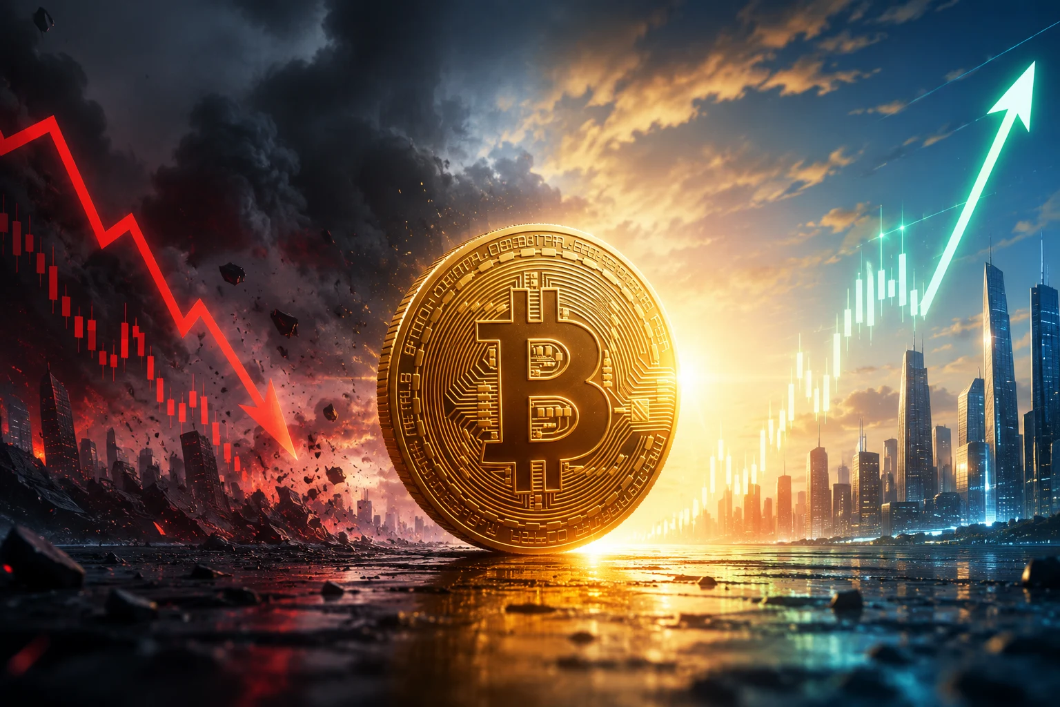 Bitcoin Rebound Tests the AI Selloff Panic